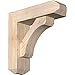 Ekena Millwork BKT0604X18X18LEC04SDF Legacy Craftsman Smooth Bracket w/Offset Brace, Douglas Fir