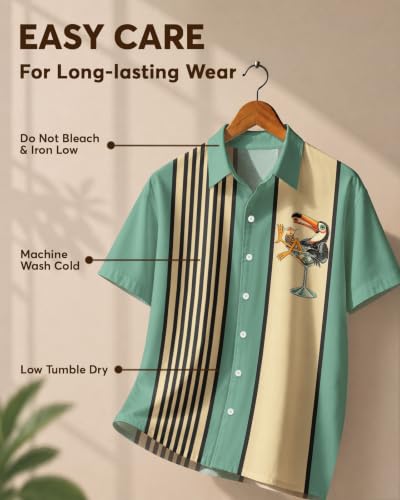 Image of 99TIMORO Funny Movie Mens Hawaiian Shirts Button Down Short Sleeve