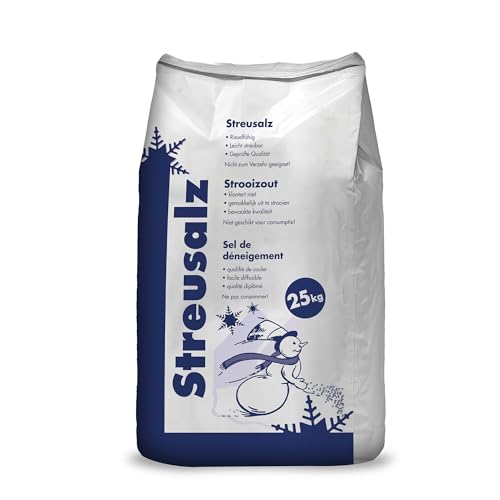 Hamann Mercatus GmbH 25 kg Streusalz Auftausalz mit Langzeitwirkung bei dickeren Eis & Schneeschichten