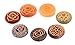 Healing Crystals India: Natural Gemstone Engraved Reiki Round Chakra Set of 7 pcs Health Care Natural Healing Product