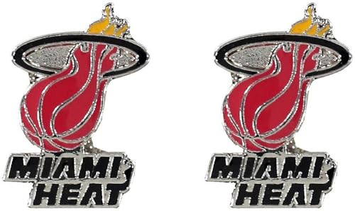Aminco NBA Miami Heat Logo Post Earrings