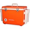 Engel UC30 30qt Leak-Proof, Air Tight, Fishing Drybox Cooler with Built-in Fishing Rod Holders, Also Makes The Perfect Hard Shell Lunchbox for Men and Women in White