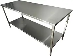Mesa Inox 190x70x90 Bancada Em Inox