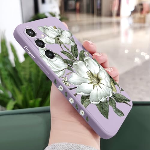 Coque Samsung S23 FE 5G violette durable en silicone souple LEECG