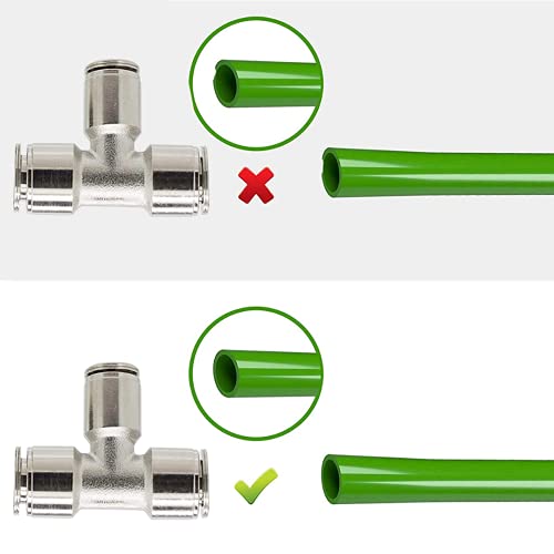 Utah Pneumatic TEEB1400 Pack Of 2 Nickel-Plated Brass Push To Connect Fittings Air Line Union 1/4"Od Tee Connect Union Push Fit Tube Fittings Pneumatic Fittings Air Line Fittings Tube Connector thumb #1