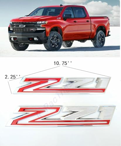 Insignias 3D Z71 cromadas de alta resistencia para sustitución en Silverado 1500 y HD 3
