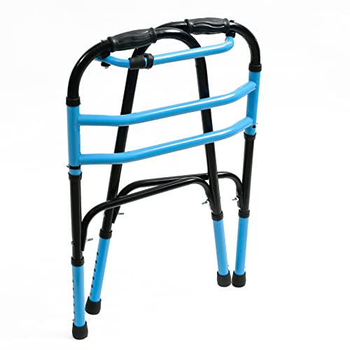 Image of Plain Double Bar Frame Balanced Adjustable Adult Walker(Multicolor,Design 21