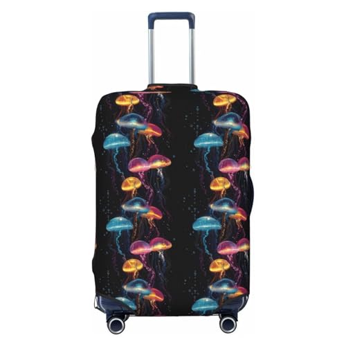 Luggage Cover Protector - Colorful Jellyfish A Print Fit 18-21 Inch Suitcase Covers for Luggage