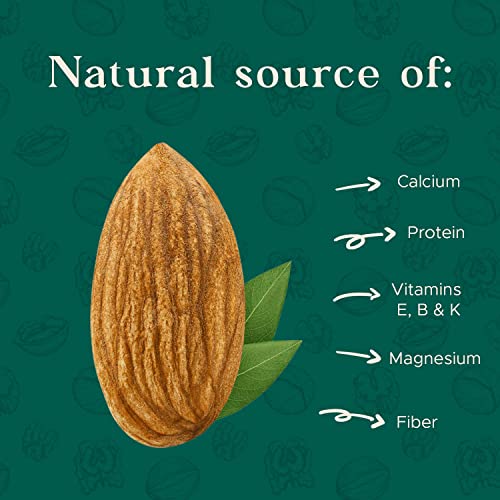 Dry Roasted Almonds Unsalted 48 Oz (3 Lbs) Batch Tested Gluten & Peanut Free | No Oil | Whole | No Ppo | Non-Gmo | No Herbicide | Healthy Protein Boost | Premium Quality | Try The Difference!! #TOP1