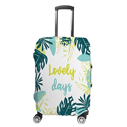 Housse de protection pour bagages tropicale vert vif pour vacances