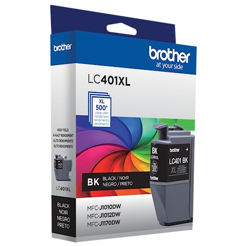 Image of Brother Genuine LC401XLBK High Yield Black Ink Cartridge