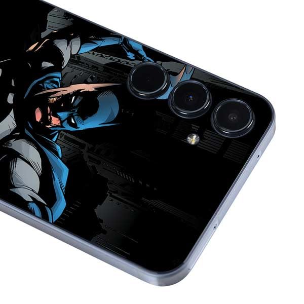 Skinit Decal Phone Skin Compatible with Galaxy A36 5G - Officially Licensed DC Comics Batman Throwing Batarang Jim Lee Art Design