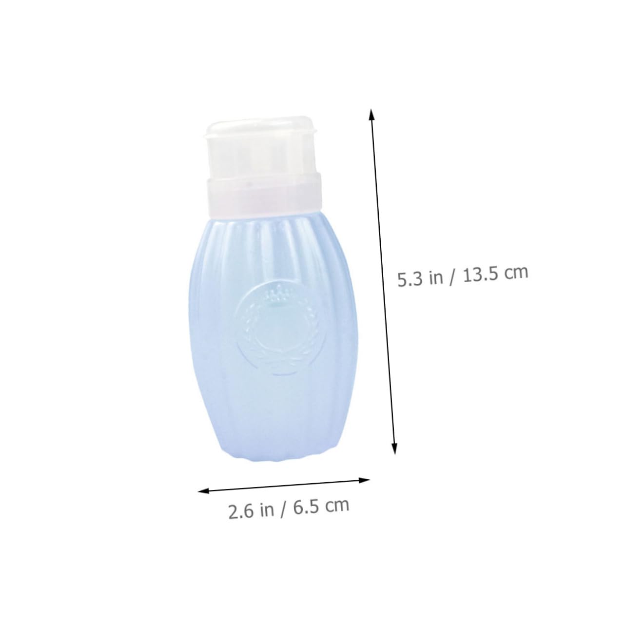 FOMIYES 200ml Refillable Pump Bottle Set Nail Polish Remover Cleaner Dispenser Plastic Remover Bottles for Women Portable