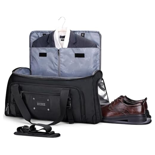 WITZMAN Men's Garment Duffle Bag for Travel