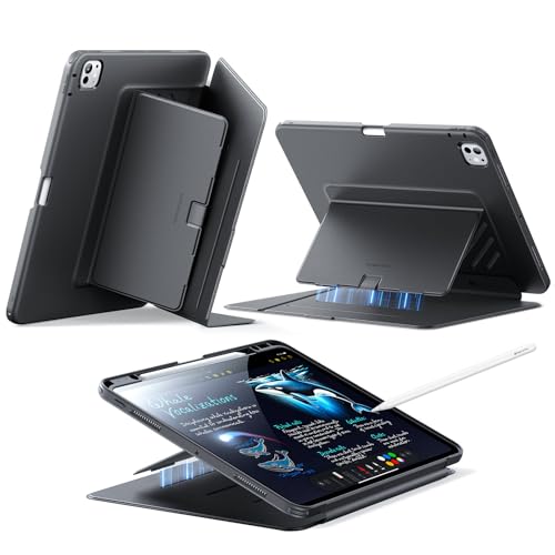 ESR für iPad Pro 13 Zoll Hülle (M5/M4) 2025/2024, Vertikaler Ständer, Multi-Winkel, Ultra-stabile Hülle für iPad Pro 13 ...