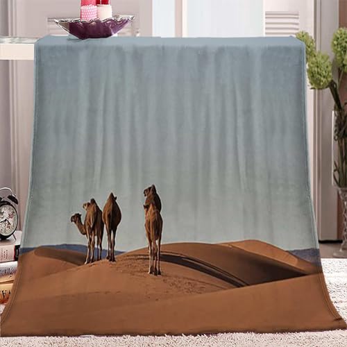 KLJFIGUT Manta para Cama Grandes 180x220 Camello Manta para Sofá de Franela Cálida y Cómoda para Niños y Adultos, Mantas Pelo para Cama 105, Manta de Viaje para Oficina