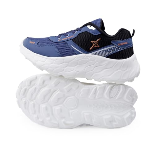 Image of Kraasa PowerGlide X1 Sports Shoes for Men | Stylish Casual Sneakers for Men | Lace up Lightweight Shoes for Runnigng, Walking, Gym, Trekking, Hiking & Party Shoes