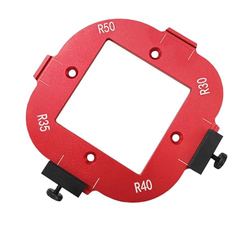 Eckradius-Frässchablone aus Aluminiumlegierung, R30, R35, R40, R45, 4-in-1-Eckenradiuslehre, Holzbearbeitungsschablonen, Holzbearbeitungs-Eckenradiuslehre