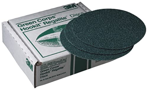 Preisvergleich Produktbild 3M Green Corps 00524 Hookit Regalite Disc, 20,3 cm, Güteklasse 40, 25 Scheiben pro Karton