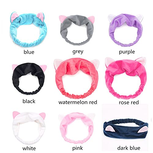 Faixas de cabelo para lavagem de rosto, faixas elásticas de cabelo de maquiagem, faixa de cabelo cos