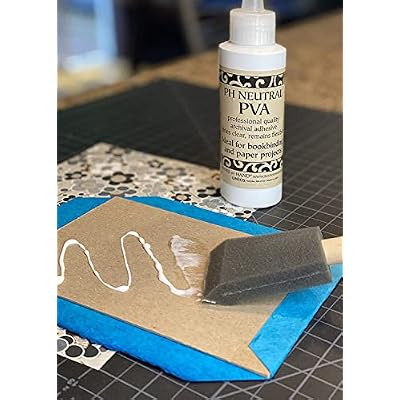 Books By Hand, PH Neutral PVA Adhesive, Acid-free, Water-Soluble, Dries Clear, Archival Quality PVA Formula, for Bookbinding, Book Repair, Framing, Collages, Paper Art and Crafts - 8 Ounce