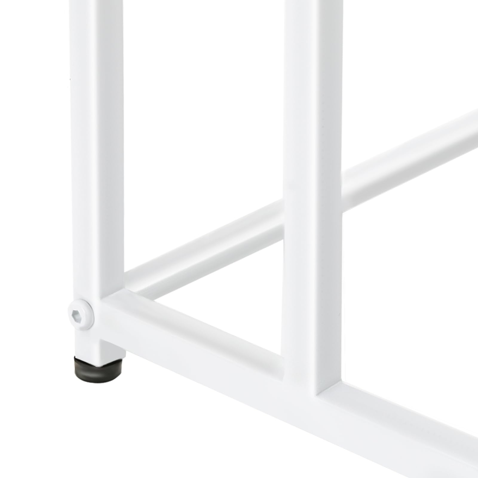 Toallero de pie de 3 niveles, de gran tamaño, con reposapiés ajustables, para dormitorio, baño, balcón, piscina, blanco