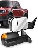 ECCPP Towing Mirrors fit for 2009-16 Ram 1500 Pickup Signal Lights Pair Power Heated Passenger & Driver Side Side Mirrors