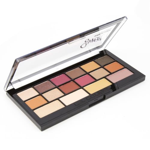 Image of L.A. COLORS Sweet 16 Color Eyeshadow Palette Shimmery Finish, Brave, 20g (Multicolor) (Pack of 2)