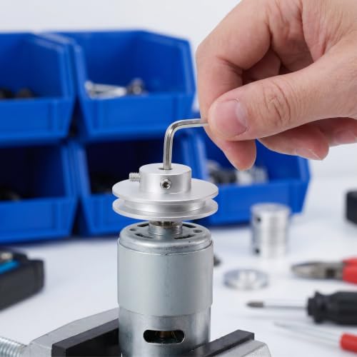 Polea de motor de 8mm de aluminio para proyectos de taladro 6