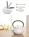 Sotya Cast Iron Teapot, 40oz/1200ml Japanese Tetsubin Tea Pot with Infuser for Loose Leaf and Tea Bags, Tea Kettle Coated with Enameled Interior for Stove Top, White