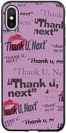 IOKLJD AG Ariana Grande Thank U Next Pink Soft TPU Phone Cases Cover for iPhone (TPU4, iPhone xr)
