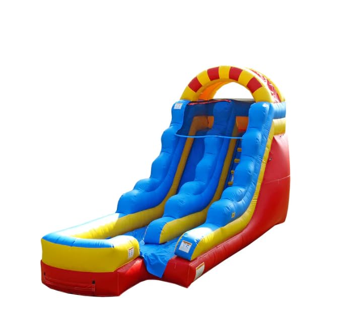 JumpOrange Inflatable Bounce House Slide Circus Bouncy Commercial Grade for Kids and Adults Attached Deep Pool Wet Dry Outdoor Indoor Use for Events and Parties 27'L x 10'W x 15'H