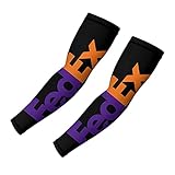 A Pair Fed-ex Arm Sleeves UV Protection Sleeves Sports Compression Arm Sleeves UPF 50 Sun Cover...
