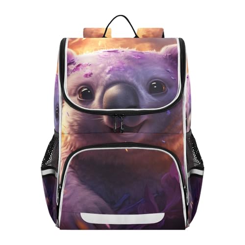 Mochila infantil de koala morada perfecta para el colegio y excursiones escolares de niños