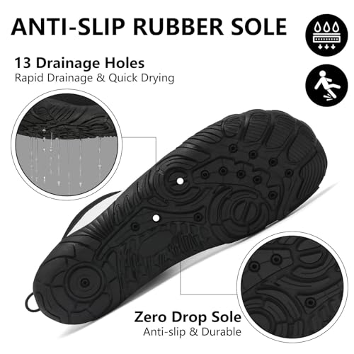 Image of Mishansha Womens Mens Water Swim Shoes Wide Toe Box Barefoot Shoes US Size 5.5-13.5 Women / 3-11.5 Men