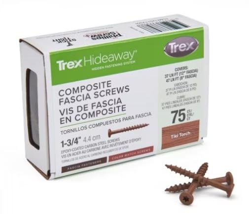 Trex Color Match Fascia Screws 1-3/4" 75ct (Toasted Sand/Havana Gold)