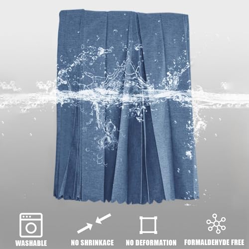 Ducha sin taladro Foldab azul de 100 x 180 cm ligera e impermeable para el baño de casa 6