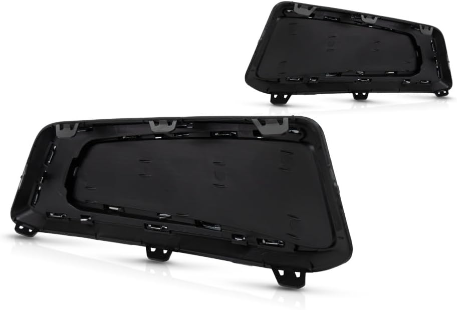 KarParts360 For Chevy Impala 2014-2020 Fog Light Cover Driver and Passenger Side | Pair | Front | Plastic | Black | Replacement For GM1038145, GM1039145 | 22738853, 22738852