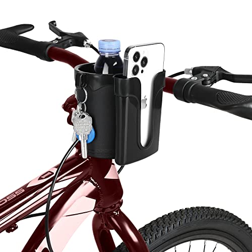 image for Accmor 3-in-1 Bike Cup Holder with Cell Phone Keys Holder, Bike Water 