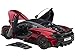 Auto Art Models McLaren 600LT Vermillion Red and Carbon 1/18 Model Car by Autoart 76085