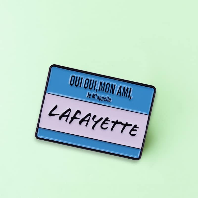 Hamilton Broadway Musical Theater Alexander Lafayette 1.25" Enamel Pin image 2