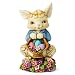 Enesco Jim Shore Heartwood Creek Bunny with Basket Mini Figurine, 4.92 Inch, Multicolor