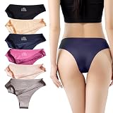 [CM Tech] ショーツ レディース 【6枚組】 ブラジリアンカット シームレス 可愛い T バック ビキニ セクシー 下着 高通気性 伸縮性 パンツ 消臭 抗菌 女性用 コットン 蒸れない 締め付けない パンティー 美尻効果 優しい肌触り 履き心地 (XXL, A Style)