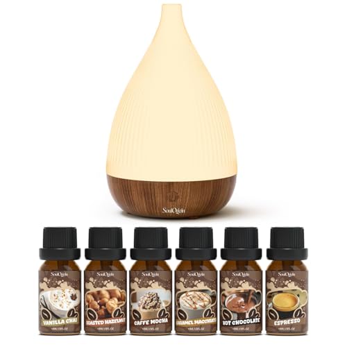 Difusor aromático eléctrico con aceites esenciales de café