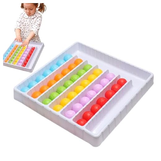 Gioco con palline per l'ordinamento dei colori - Giocattolo sensoriale Rainbow Balls, gioco da tavolo interattivo per bambini | Gioco di restituzione delle palline colorate, 4-14 anni