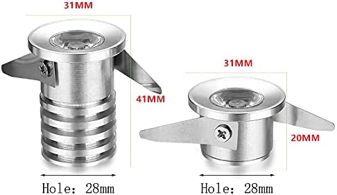 EMFYL Lampen LED Licht Mini Verwend LED Downlight 3W AC 220-240V LED Spot licht wit/zwart/goud/zilver lichaam wit/warm/koud wit (Kleur : Warm White, Grootte : Gold body) photo 3