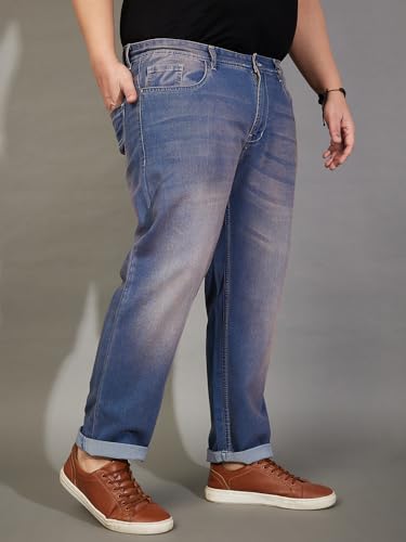 Image of Bigbanana Plus Size Men's Regular Fit Washed Jeans