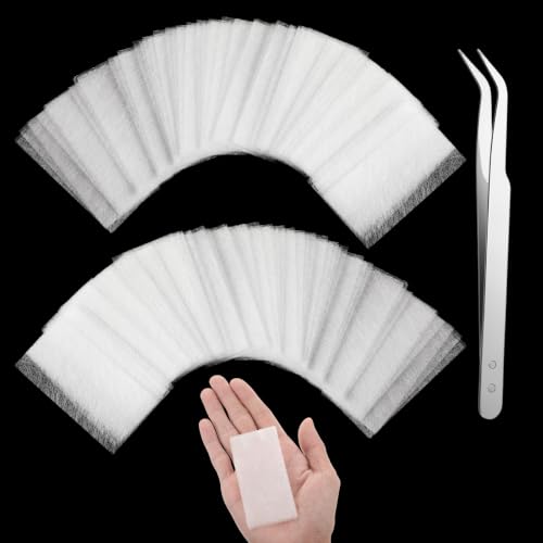 Guduling 120 Pcs Fiber glass Nail Repair Kit,White Fiber glass Nail Wrap