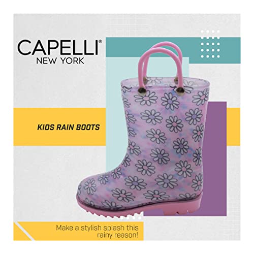 Capelli New York Toddler Girls Rain Boots, Multi Combo, Size 103