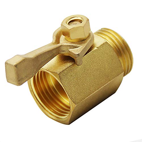 Lifynste Heavy Duty Brass Garden Hose Shut Off Valve, 3/4 Inch, 2 Sets - Thumbnail 4